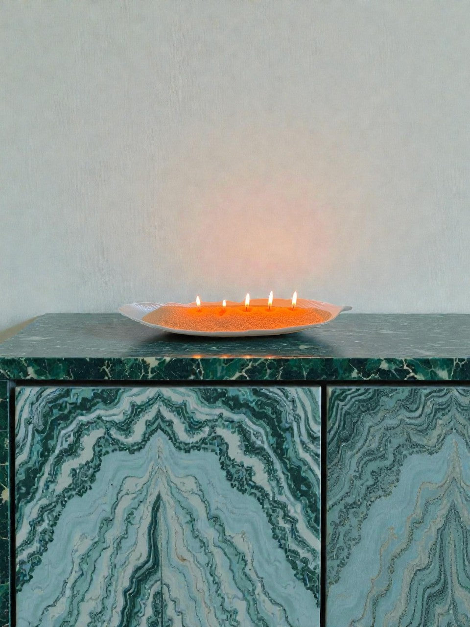 Premium Glass Sand Candle Holder