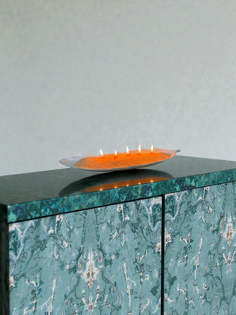 Premium Glass Sand Candle Holder