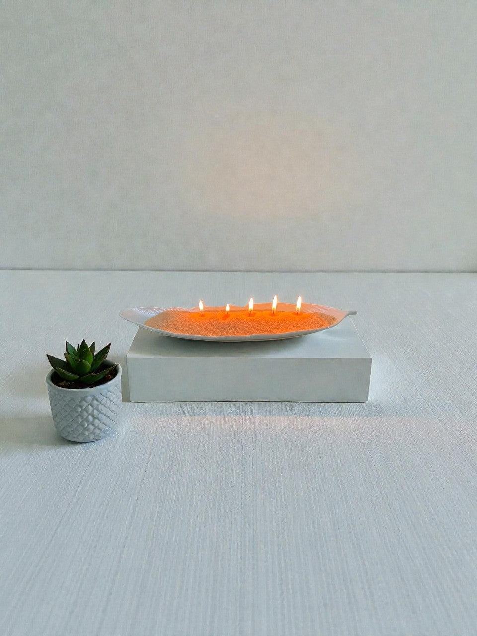Premium Glass Sand Candle Holder